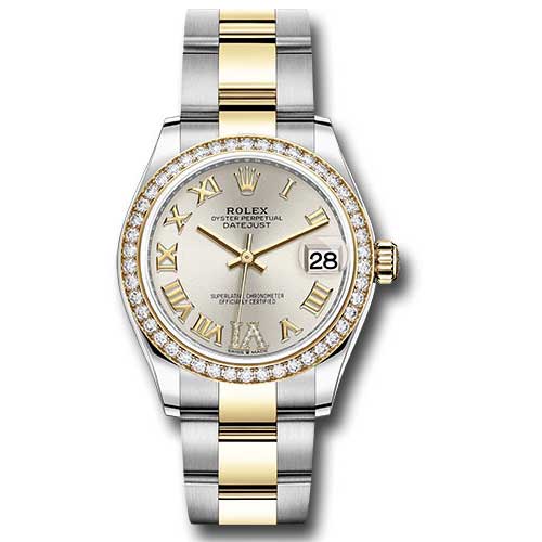 Rolex Datejust 31mm - Steel and Gold Yellow Gold - 46 Dia Bezel - Oyster