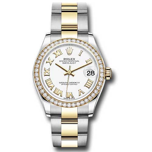 Rolex Datejust 31mm - Steel and Gold Yellow Gold - 46 Dia Bezel - Oyster