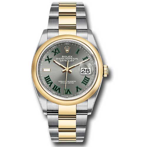 Rolex Datejust 36mm - Steel and Gold Yellow Gold - Domed Bezel - Oyster