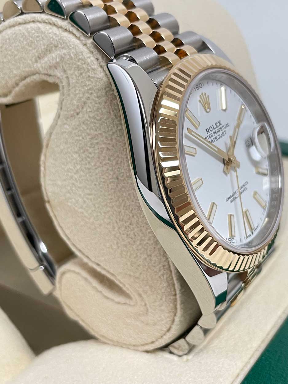 Rolex Datejust 41 Steel and Yellow Gold - Fluted Bezel - Jubilee - Image 2