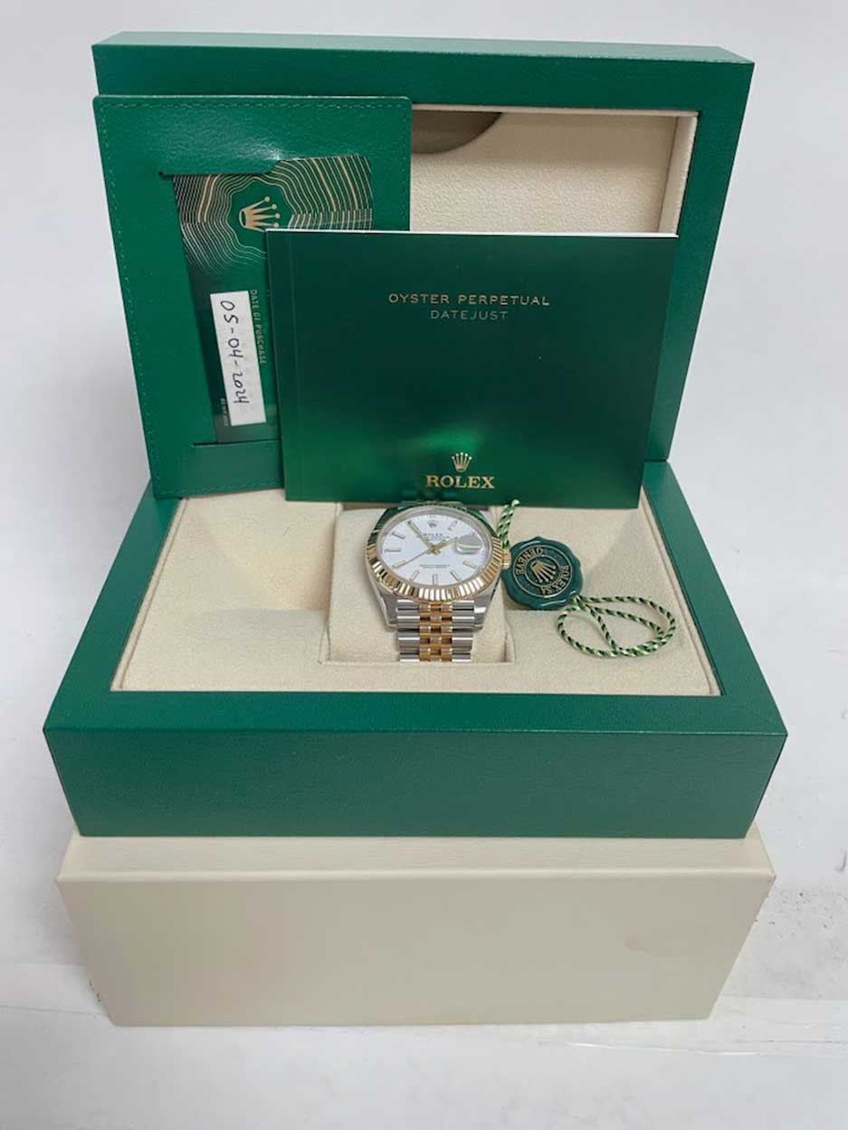 Rolex Datejust 41 Steel and Yellow Gold - Fluted Bezel - Jubilee - Image 3