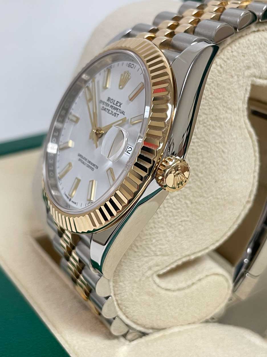 Rolex Datejust 41 Steel and Yellow Gold - Fluted Bezel - Jubilee - Image 4