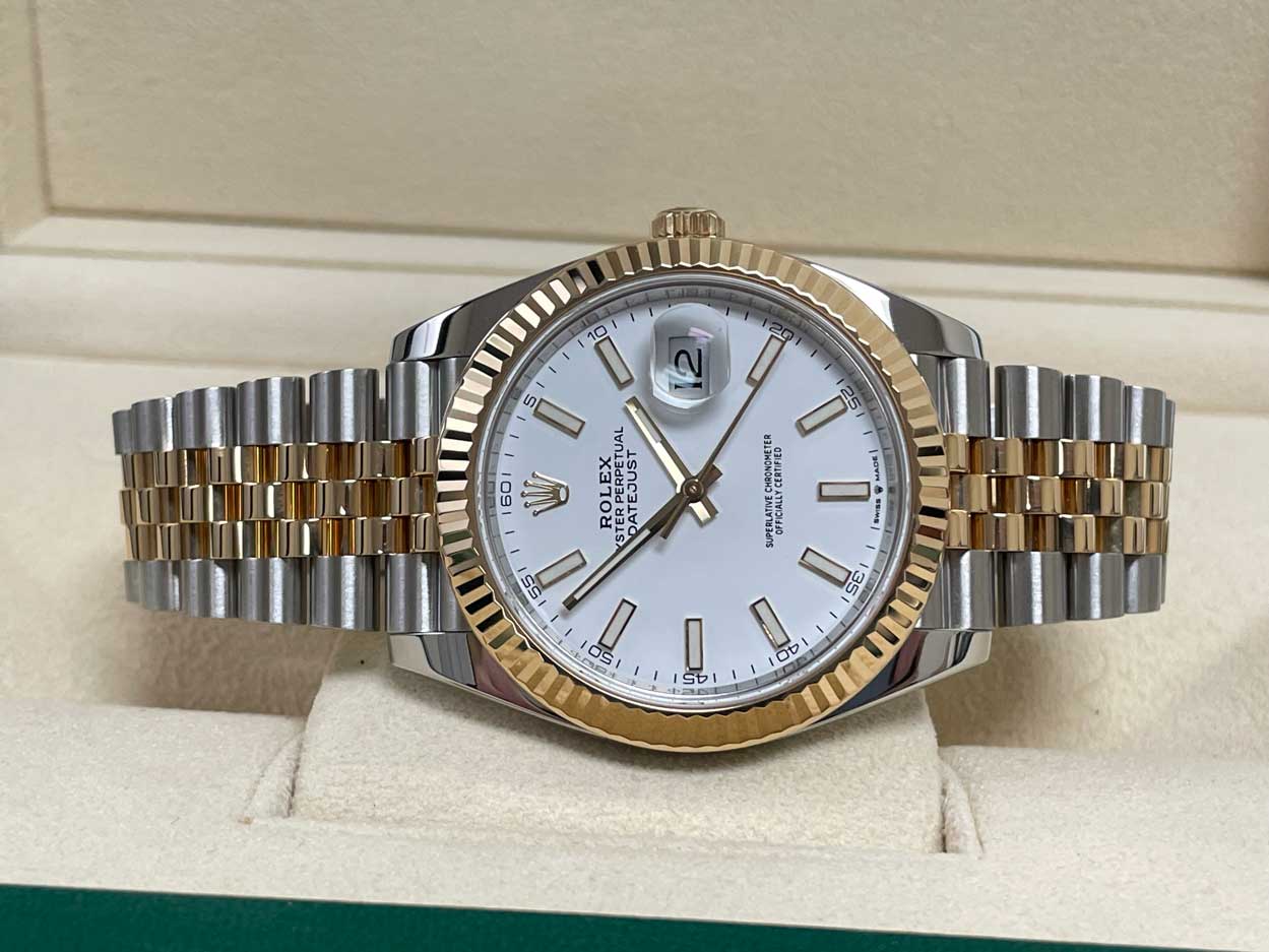Rolex Datejust 41 Steel and Yellow Gold - Fluted Bezel - Jubilee - Image 5