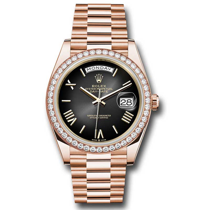 Rolex Day-Date 40 Everose Gold - Diamond Bezel