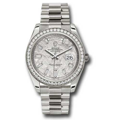 Rolex Day-Date 40 White Gold - Diamond Bezel