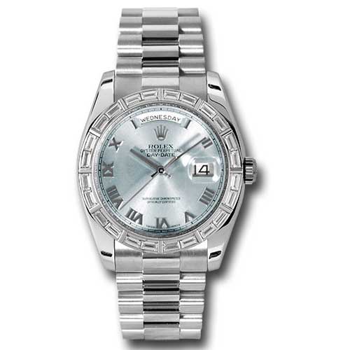 Rolex Day-Date President Platinum - Diamond Bezel - President