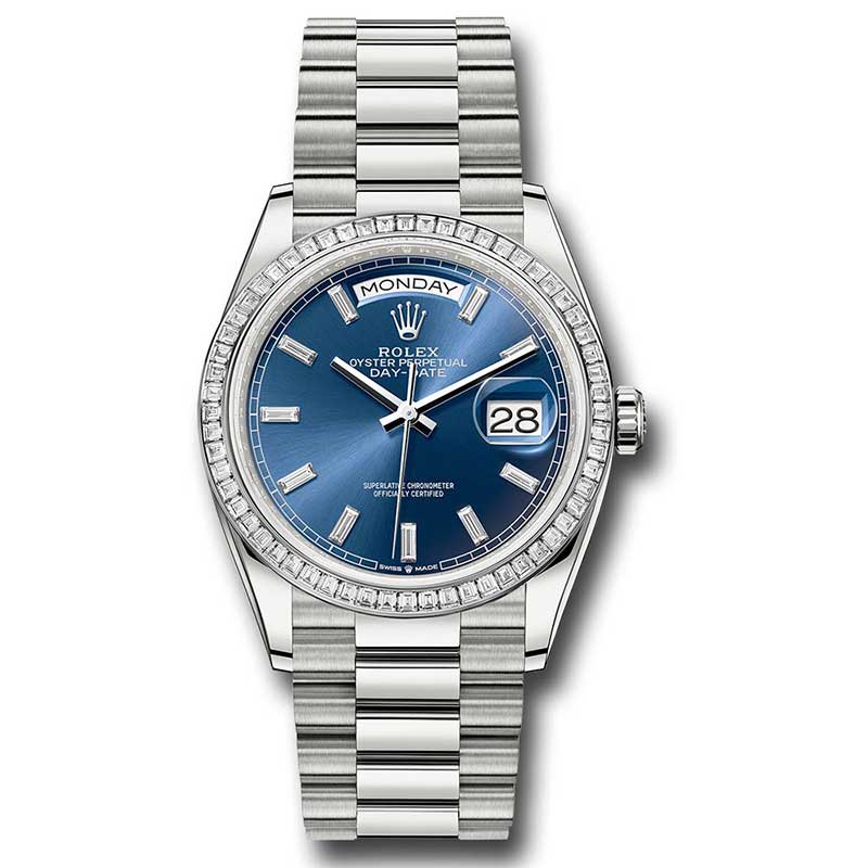Rolex Day-Date President Platinum - Diamond Bezel - President