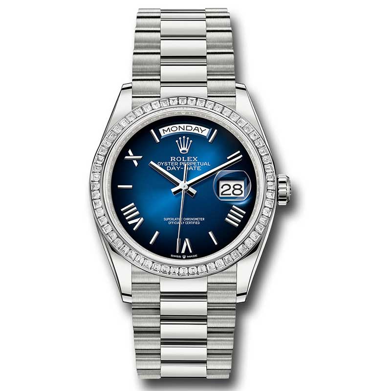Rolex Day-Date President Platinum - Diamond Bezel - President