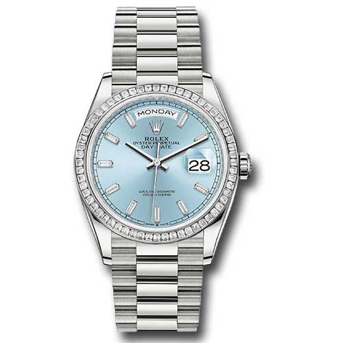 Rolex Day-Date President Platinum - Diamond Bezel - President