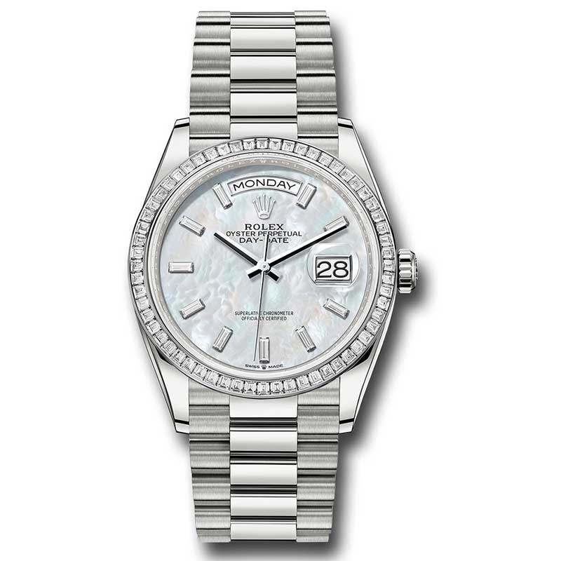 Rolex Day-Date President Platinum - Diamond Bezel - President