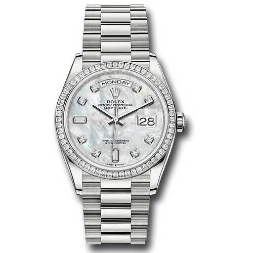 Rolex Day-Date President Platinum - Diamond Bezel - President