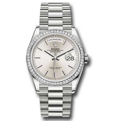 Rolex Day-Date President Platinum - Diamond Bezel - President