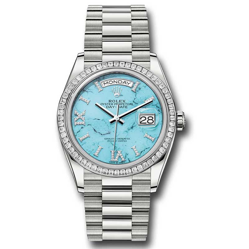 Rolex Day-Date President Platinum - Diamond Bezel - President
