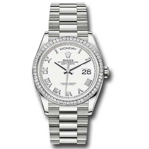 Rolex Day-Date President Platinum - Diamond Bezel - President