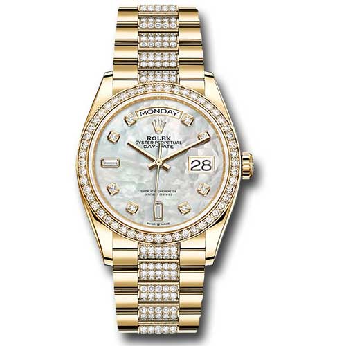 Rolex Day-Date President Yellow Gold - 52 Dia Bezel - Diamond President