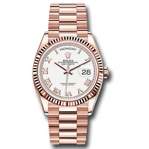 Rolex Everose Gold - Fluted Bezel - President