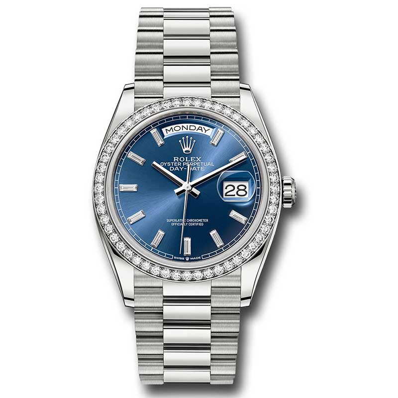 Rolex Platinum - 52 Diamond Bezel - President