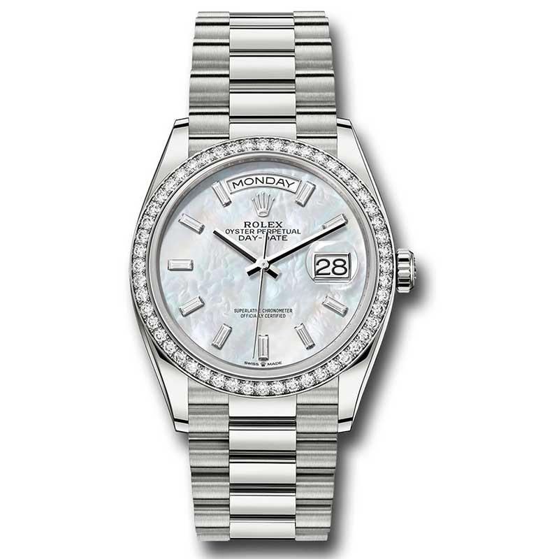 Rolex Platinum - 52 Diamond Bezel - President