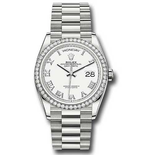 Rolex Platinum - 52 Diamond Bezel - President