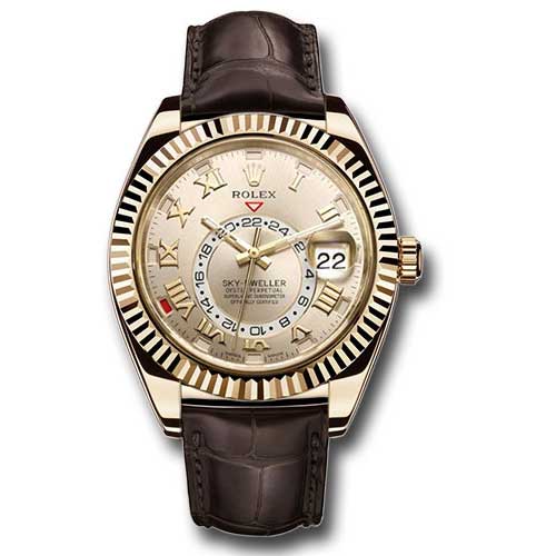 Rolex Sky-Dweller Yellow Gold - Leather Strap