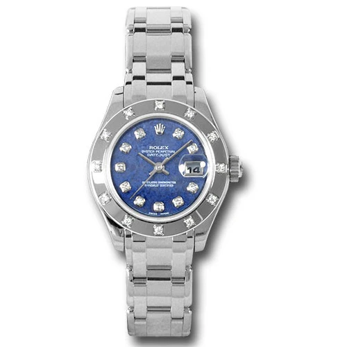 Rolex Watches - Datejust Pearlmaster Lady White Gold - 12 Diamond Bezel