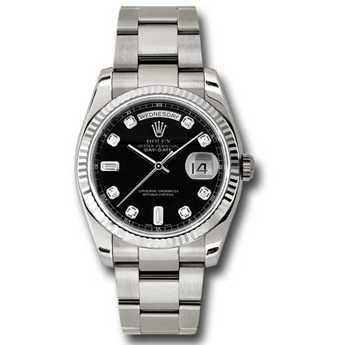 Rolex White Gold - Fluted Bezel - Oyster
