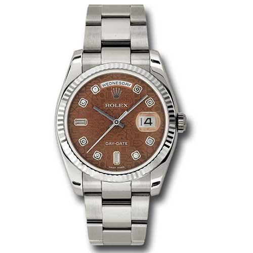 Rolex White Gold - Fluted Bezel - Oyster