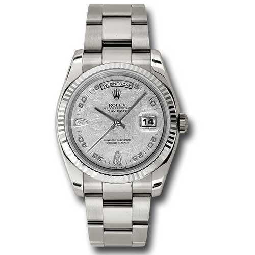 Rolex White Gold - Fluted Bezel - Oyster